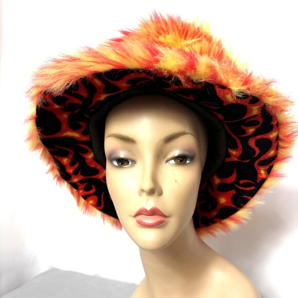 70's Style Fur Pimp Honey Hustler Sugar Baby Bucket Hat - Picture 8 of 15